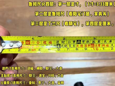 鲁班尺怎么看?门窗中鲁班尺的尺寸.阴阳鲁班尺