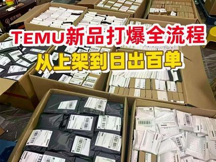 TEMU新品打爆流程#temu #跨境电商 #货代