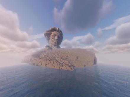 11月11日 橘子洲头终于来了。#我的世界 #建筑