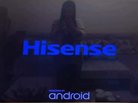 电视机变蓝,不是屏幕坏了,只是背光老化#海信电视变蓝