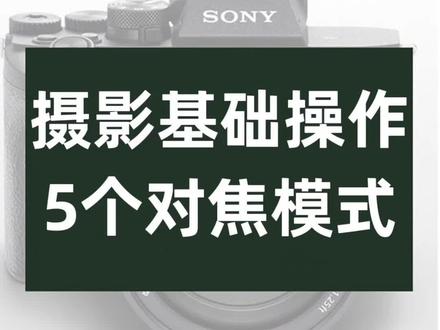 对焦选不对,照片老拍糊,一个视频实操演示5个对焦模式应该怎么用!#摄影 #摄影教学 #索尼a7m4