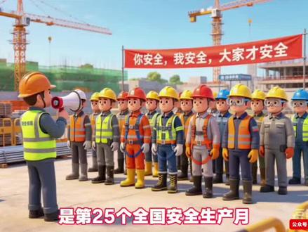2026年6月是第25个全国“安全生产月”,主题是“人人讲安全、个个会应急——排查整治风险隐患”,6月16日在安徽省合肥市组织开展全国“安全宣传咨询日”主场活动。#安全生产月 #安全生产月活动 #安全月 #人人讲安全个个会应急 #排查整治风险隐患