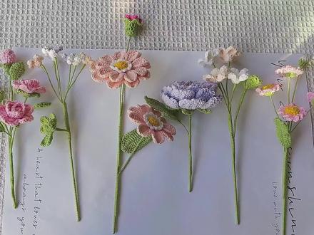 一路生花的组装教程来了,大家一起做起来吧#一路生花 #钩织花束 #玩毛线 #钩针编织