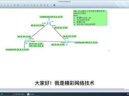 OSPF动态路由基础配置实验 #网络 #数通 #路由 #网络技术 #网络技术