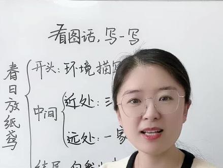 三下习作:放风筝,这样写条理清晰,很简单就能学会。#写作 #放风筝