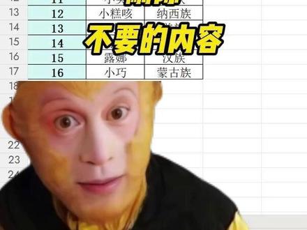 excel表格如何批量删除不要的内容 #excel教学 #excel办工小技巧 #excel零基础入门教程