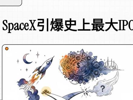 马斯克SpaceX引爆史上最大IPO,是印钞机还是天价画饼 2026 年最炸裂全球 IPO 来了!SpaceX 已秘密递交上市申请,6 月中下旬有望登陆纳斯达克,目标估值高达 1.75-2 万亿美元,将创下全球融资纪录。
马斯克打破华尔街规则,最高 30% IPO 份额直接开放给散户。公司采用 AB 股架构,马斯克持股 42.5% 却掌控 83.8% 投票权,牢牢掌控公司绝对决策权。
星链坐拥千万用户、利润率高达 63%,垄断全球超 80% 商业发射市场;但合并 xAI 后年亏损近 50 亿,烧钱布局太空 AI 算力。
高估值透支未来预期,绑定星舰技术、面临同业竞争和监管风险,入场既是押注星际赛道红利,更是一场超高风险资本豪赌。#马斯克 #spacex #星舰 #特斯拉 #spacex星舰
