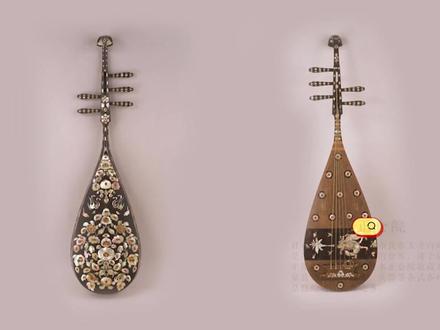 日本正仓院保存的唐代五弦琵琶,异常精美完好如新#文物 #观复猫暑期说 #五弦琵琶