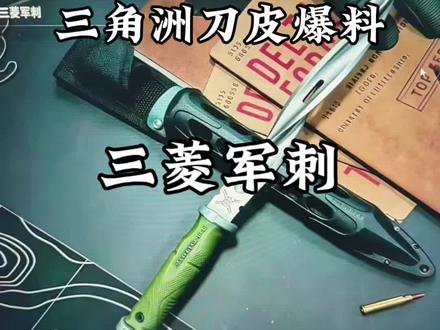 三角洲新刀皮 三菱军刺 如果官方真要出的话,希望能对鼠鼠玩家友好一些吧#三角洲行动