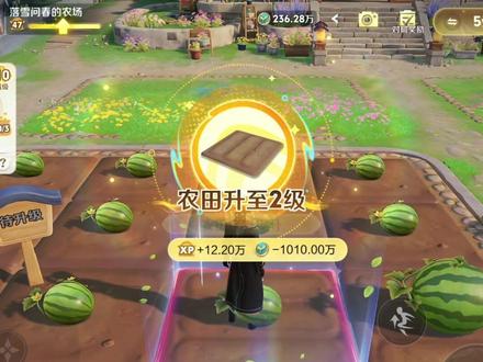 二级地升级! #游戏内种植 #王者农场