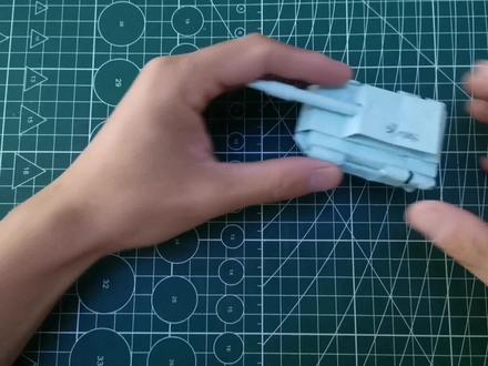 手把手教你用两张A4纸造一个红警里的犀牛坦克 #手工 #纸模 #折纸