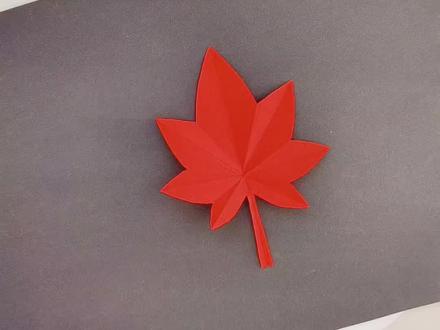 两刀剪出枫叶,非遗剪纸的极致美学#剪纸 #剪纸教程