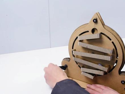 纸板齿轮弹珠机制作教程#手工diy #手工制作 #玩教具 #益智玩具