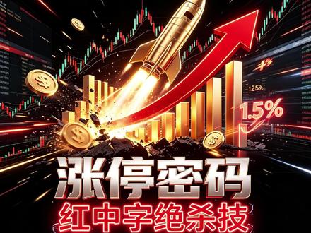 红中字形态藏涨停密码,首板出现别错过 #财经 #炒股 #股市 #股票 #金融