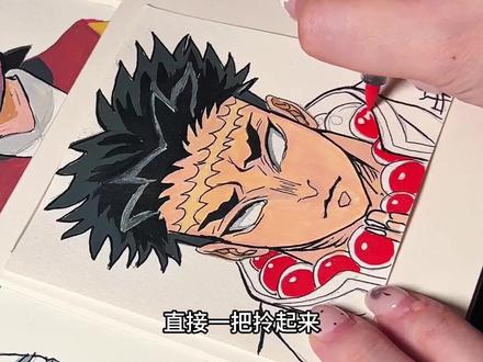 就这样扛着透透抡大锤压轴出场 下期你们想看什么呀🖌️:梅森尼斯丙烯马克笔#梅森尼斯丙烯马克笔 #手绘 #鬼灭之刃 #时透无一郎 #悲屿鸣行冥