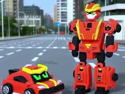 炫卡斗士霹雳火影变身机甲形态粘土手工制作 #霹雳火影 #炫卡斗士玩具 #自制玩具 #变形玩具 #男孩玩具