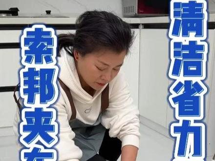 婆婆不知道在哪买的这个夹布小拖把,过年大扫除用它还真挺好用。 #免手洗拖把 #居家好物 #洗脸巾拖把 #过年大扫除