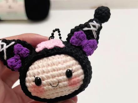 钩针库洛米头像挂件
#我的手工作品 #爱生活爱编织