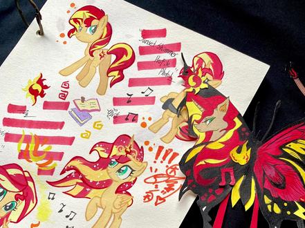 客稿展示~是超帅大师姐#手绘 #余晖烁烁 #客稿