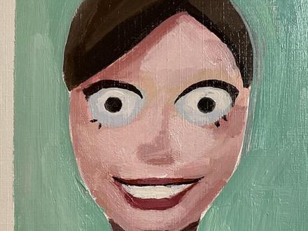 豆包说和她长的很像。她自己说的哦。。。。#手绘 #豆包 #抽象