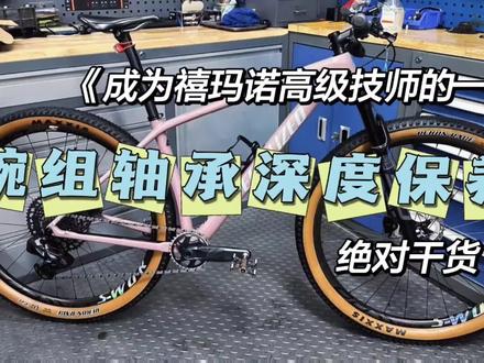 《成为禧玛诺高级技师的一天》今天学的是轴承碗组保养,细节很多,绝对干货,有点长,能看完都是真爱#自行车维修 #山地车