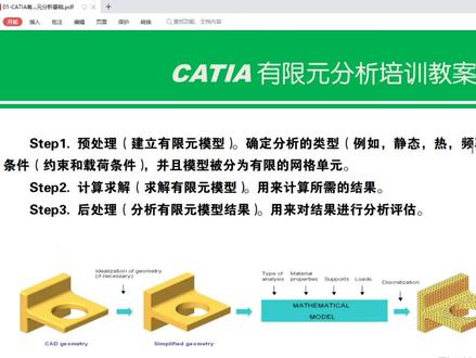 CATIA有限元分析 #CATIA #catia学习