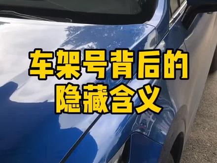 车架号背后的隐藏含义,你知道么?@抖音汽车 @抖音小助手 #懂车小知识