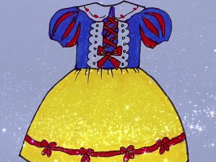 白雪公主的裙子#简笔画 @抖音小助手