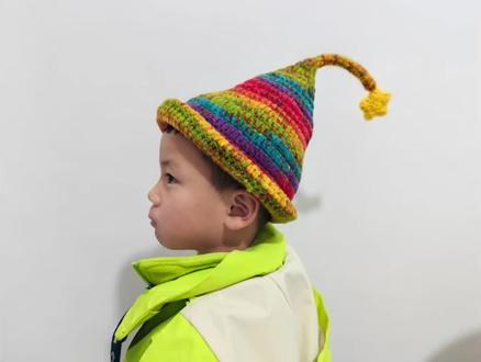 巫师精灵帽教程一#钩织帽子教程 #钩织儿童帽子 #帽子