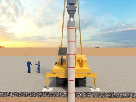 一分钟告诉你管桩施工全过程 管桩锤击法施工全过程#管桩 #桩基础 #施工