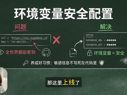 D26:上线了!网页+小程序双端可用,全世界都能访问我的作品 完成最终测试、安全配置环境变量、Web 部署到 Vercel、小程序提交审核,获得双端可访问的成品。
① 环境变量:敏感信息不能写在代码里
② 双端测试思维
③ Web 部署 + 小程序提交审核
#vibecoding #科技下一站 #我在抖音写日记 #solo #小程序