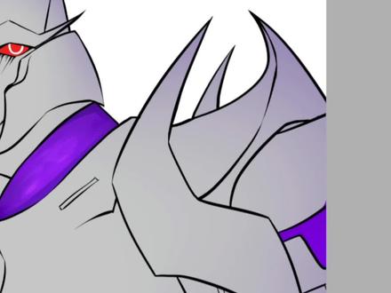 一个邪修铁块细化#tfp #绘画 #威震天