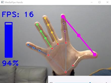 用手势控制电脑音量 #编程 #计算机视觉 #opencv #人工智能 #python
