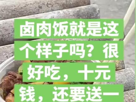 大哥不语只一味地刷好评(cr:@阿飞30 贵州师傅:@水上湖漂 )#卤肉饭 #工人 #温暖 #万万没想到