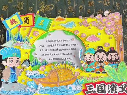 三国演义立体手抄报 小学生四大名著立体读书卡来啦,三国演义手抄报,阅读手抄报线稿打印,三国演义英雄人物卡手抄报!#阅读小报#三国演义手抄报#阅读书单#好书推荐手抄报#四大名著手抄报