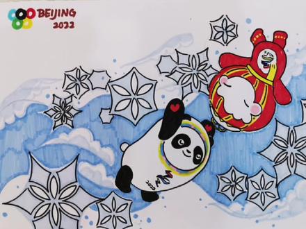 雪花怎么画|雪花简笔画|冬奥会冰雪主题画(1)简单好看的雪花画法#儿童绘画 #冬奥会#简笔画#雪花#手抄报#萌知计划@抖音青少年@DOU+小助手