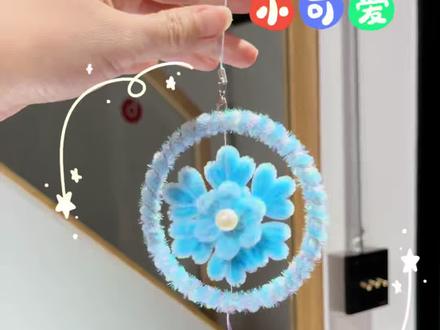 看一遍就会的,旋转雪花挂件,赶快去试试吧!#做手工我是认真的 #扭棒手工制作教程#扭扭棒雪花