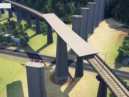 特大桥转体施工,具体操作步骤#土木工程 #施工动画 #工程人 #桥梁工程 #bim #施工现场 #工地 #施工工艺 #桥梁施工 #铁路 #bim日技