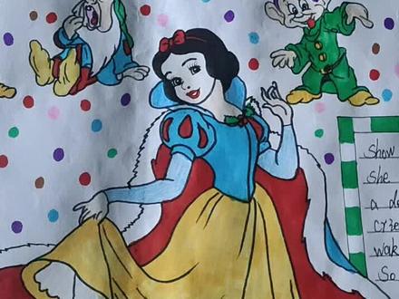 #英文手抄报 #白雪公主和七个小矮人 #英文