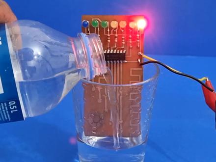 教你制作简易的水位检测指示电路,自动显示水位高低 #DIY #涨知识 #创客 #视频教程 #电子技术