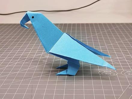 折纸 站立的雄鹰#幼儿园手工 #手工折纸