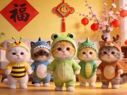 最近谁发谁火的猫咪跳舞视频想必你已经刷到过了,快去做起来吧!下一个火的就是你!#Ai创作浪潮计划 #AI新星计划 #抖音新春联欢会 #我有节目献给春节 #ai提示词