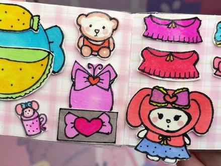 好玩的美乐蒂豆豆本#豆豆本 #自制豆豆本 #安静书 #手工 #美乐蒂