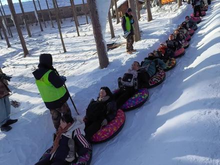 玉龙溪早鸟票59!冬天必玩滑雪项目,还有600/800米 更刺激!#东北的冬天 #玉龙溪冰雪大世界 #滑雪圈 #玉龙溪 #滑雪