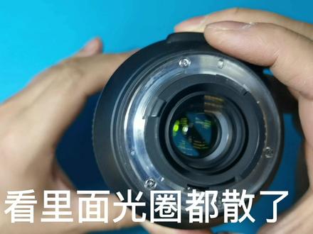 尼康24-120镜头维修被车撞了只是光圈坏了更换光圈叶片#镜头维修 #尼康相机维修