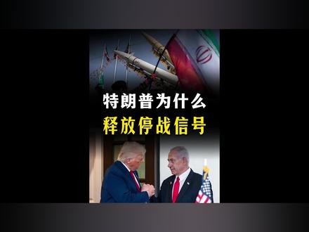 特朗普释放停战信号!原因是什么?背后有哪些算计?【抖音独家】 #全球创作者计划 #零基础看懂全球 #时代的荣耀 #美伊战争 #美伊冲突