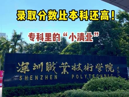 #深圳 #深职院#录取分数比本科还高!专科“小清北”不了解一下吗 #毕业季