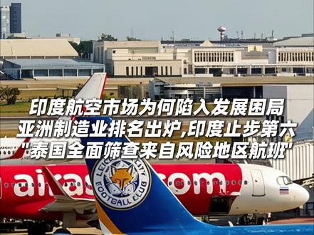 印度航空市场为何陷入发展困局?泰国全面筛查来自风险地区航班! 作为全球最具增长潜力的#航空 市场之一,#印度 航空业却面临系统性危机。不少外媒将2025-2026财年称为“近年来印度航空业最艰难的一年”。亚洲制造业排名出炉,印度止步第六!在最新发布的2026年亚洲制造业指数中,中国以规模、效率和供应链优势蝉联榜首。报告显示,受物流基建等因素影响,印度制造业在11个亚洲国家中排名第六,与上年持平。印度出现尼帕病毒疫情,泰国全面筛查来自风险地区航班!#健康 #安全 #飞机