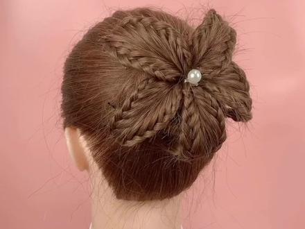 花朵发型语音教程,#美出高级感 看完点收藏哦!#编发教程 #发型 #编发 #日常编发 #简单编发 #儿童编发 #发型教程