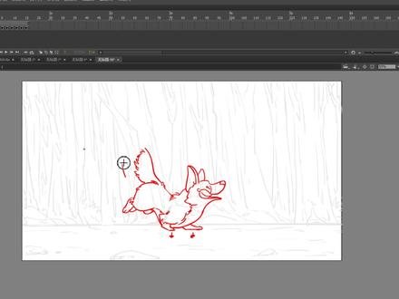 从0到1学动画:狗侧面奔跑全流程拆解,新手也能学的运动规律 #逐帧动画 #原画 #动画教程 #原创动画 #绘画过程